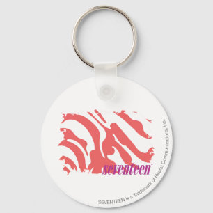 Zebra Pink 4 Key Ring