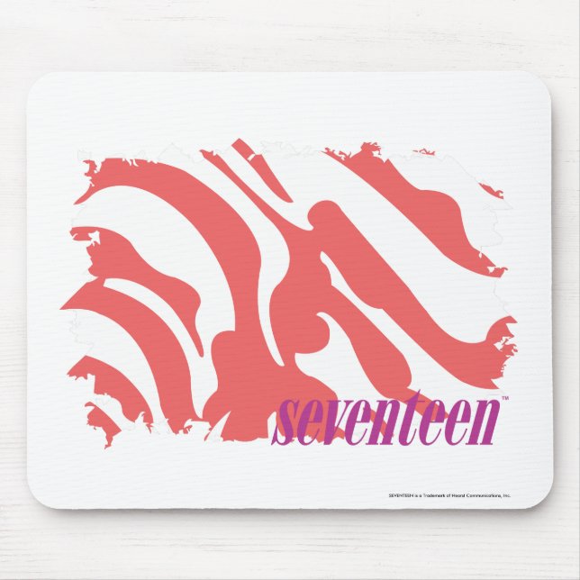 Zebra Pink 4 Mouse Mat (Front)