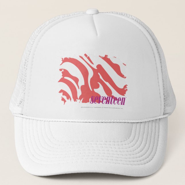Zebra Pink 4 Trucker Hat (Front)