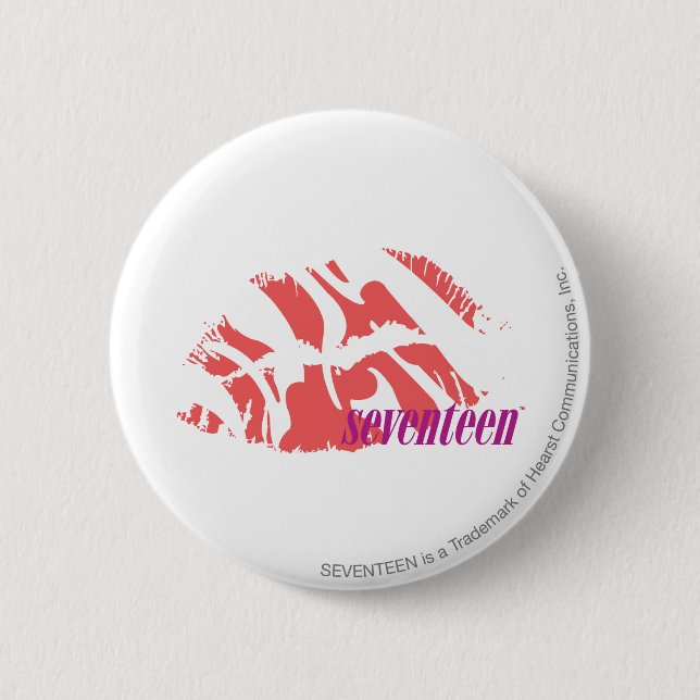 Zebra Pink 6 Cm Round Badge (Front)