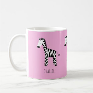 Zebra Pink Coffee Mug