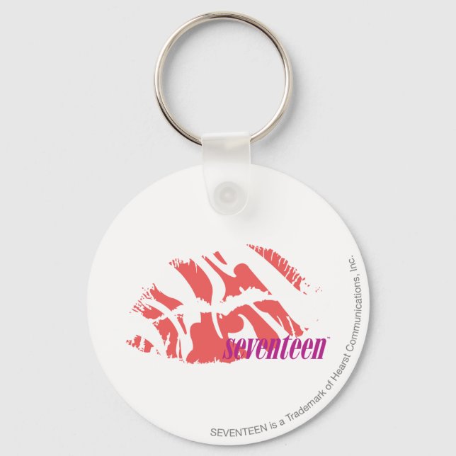 Zebra Pink Key Ring (Front)