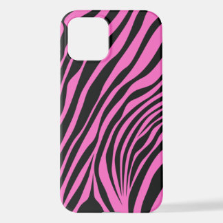 Zebra Pink Skin Modern Girly Animal Print Wild  iPhone 12 Case