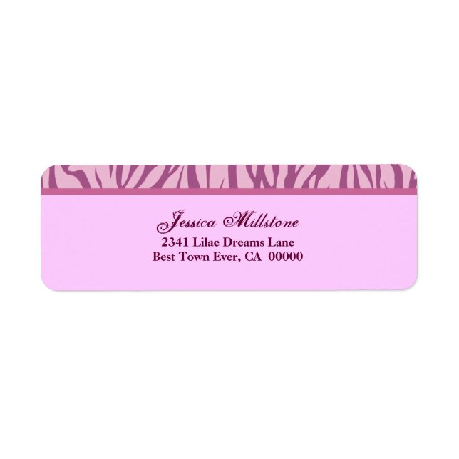 Zebra Pink Stripe (Front)