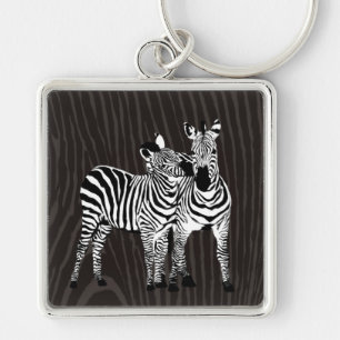 Zebra Play Key Ring