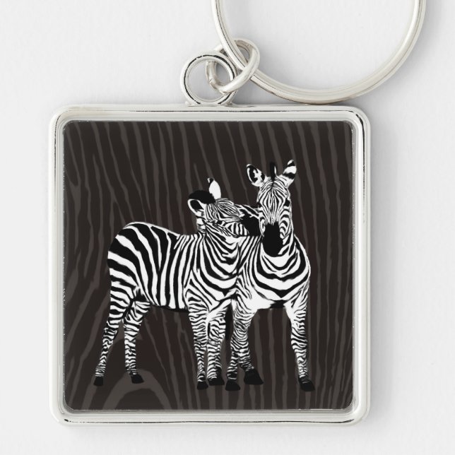 Zebra Play Key Ring (Front)