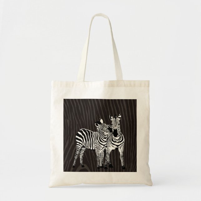 Zebra Play Tote Bag (Front)