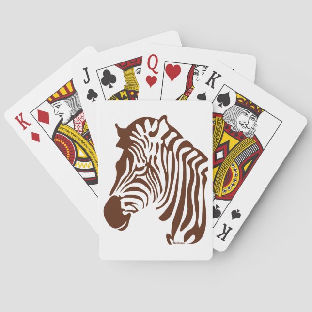 Zebra Playing Cards (Back)