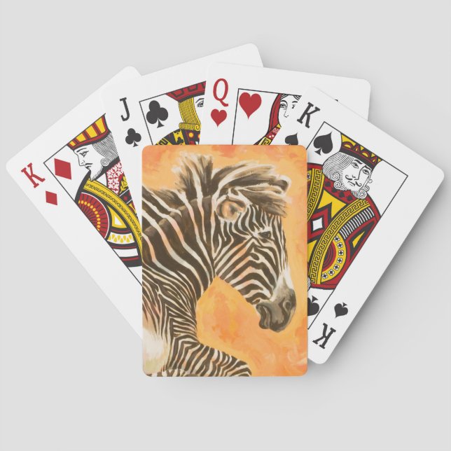 Zebra Playing Cards (Back)