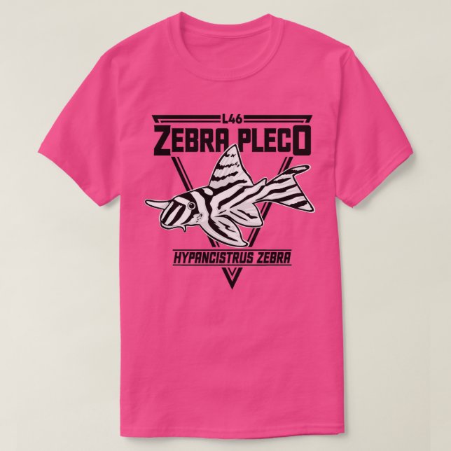Zebra Pleco L46 Aquarium L046 Tropical Ornamental  T-Shirt (Design Front)