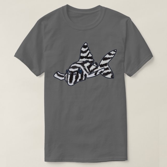 Zebra Pleco L46 T-Shirt (Design Front)