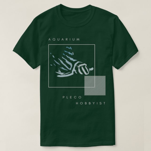 Zebra Pleco Theme T-Shirt (Design Front)