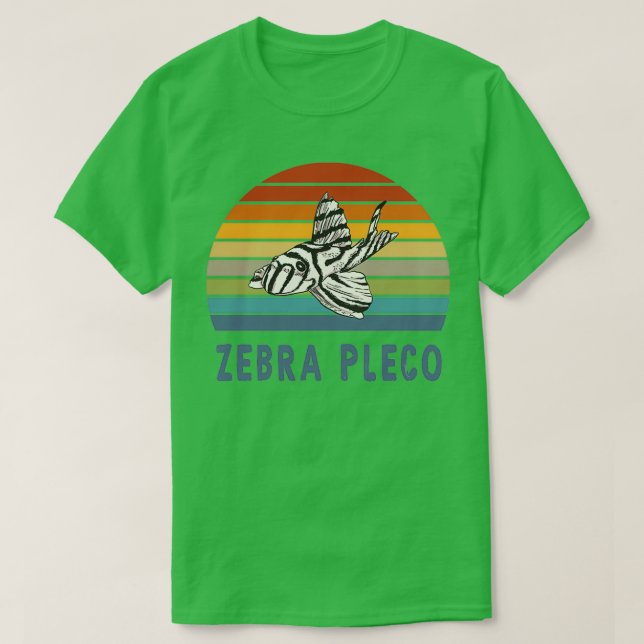 Zebra Pleco vintage design T-Shirt (Design Front)