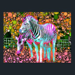 Zebra Pop Art Poster<br><div class="desc">This design is from my 2011 collection :)</div>