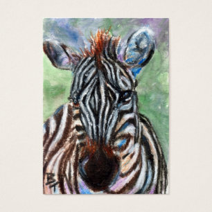Zebra Portrait ACEO ArtCard