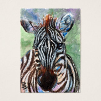 Zebra Portrait ACEO ArtCard