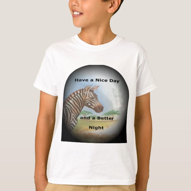 Zebra Portrait, Amboseli: he Spirit of the Savanna T-Shirt (Front)