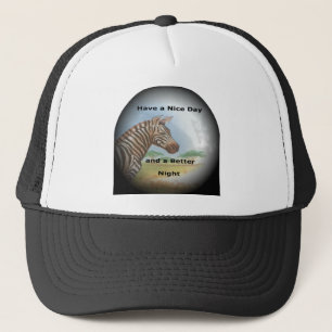 Zebra Portrait, Amboseli: he Spirit of the Savanna Trucker Hat