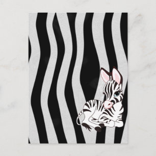 Zebra Postcard