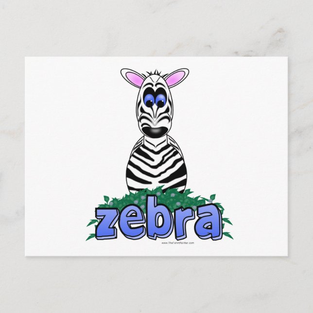 ZEBRA POSTCARD (Front)
