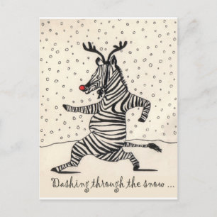 ZEBRA POSTCARD