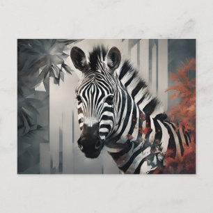 Zebra Postcard