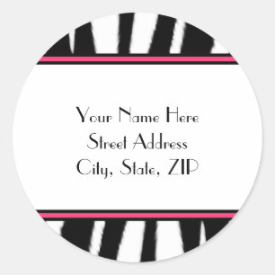 Zebra Print Address Labels