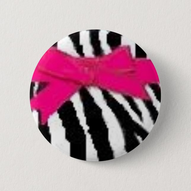 Zebra print and bow button (Front)