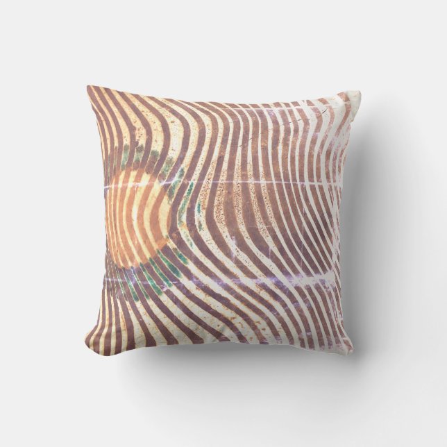 Zebra Print Animal Print Shibori Pattern Cushion (Front)