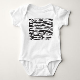 Zebra print baby bodysuit