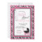 Zebra Print & Baby Carriage Baby Shower Invitation