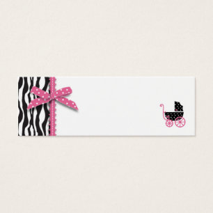 Zebra Print & Baby Carriage Gift Tag