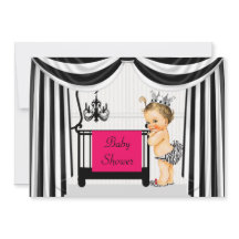 Zebra Print Baby Shower Invitation