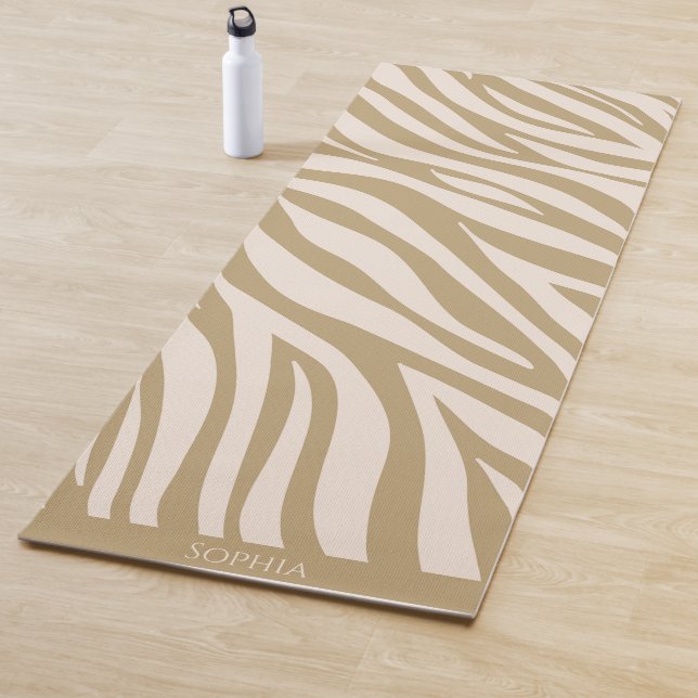 Zebra Print-Beige- Yoga Mat (In Situ)