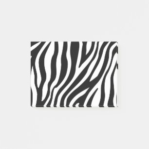 Zebra Print Black And White Stripes Pattern Post-it Notes