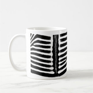 Zebra print (black) coffee mug