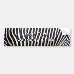 Zebra Print Bumper Sticker