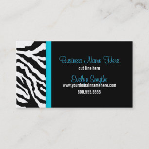 Zebra Print Business Card