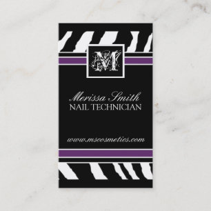 Zebra Print Business Card