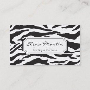 Zebra Print Business Card