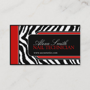 Zebra Print  Business Card