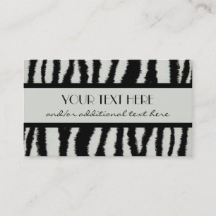 Zebra Print Business Card