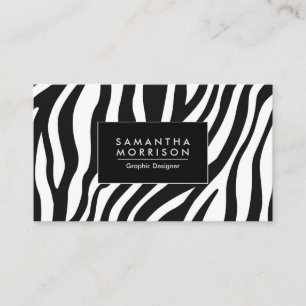 Zebra Print Business Card