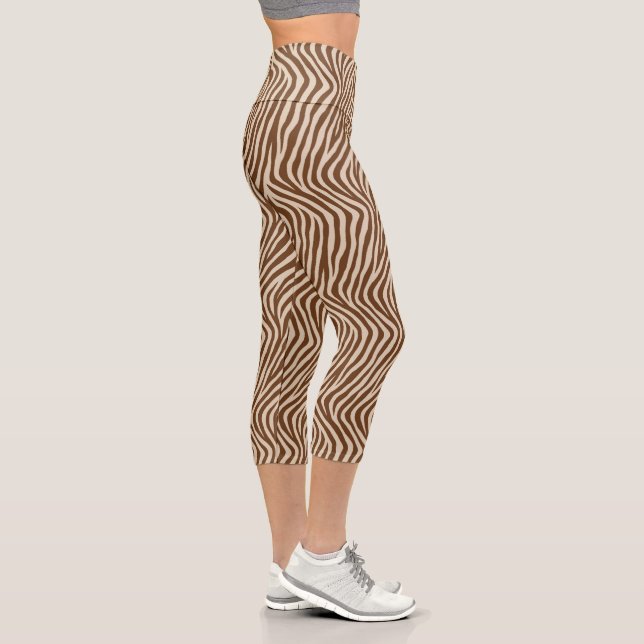 Zebra Print  Capri Leggings (Right)