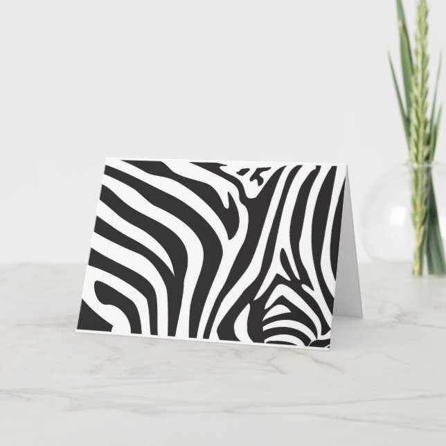 Zebra Print Card (Front)