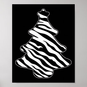Zebra Print Christmas Tree Pajama Xmas Animal Love