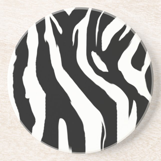 Zebra Print Coaster (Front)