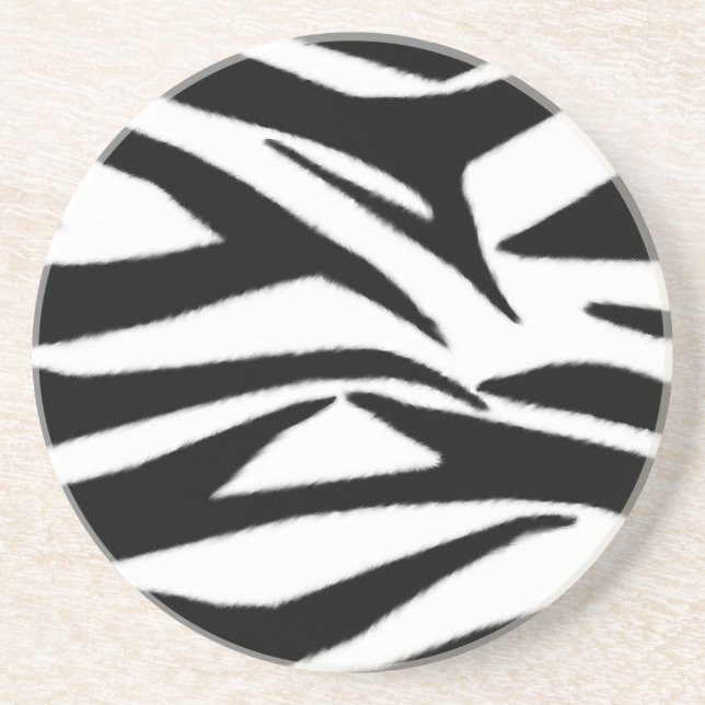 Zebra Print Coaster (Front)