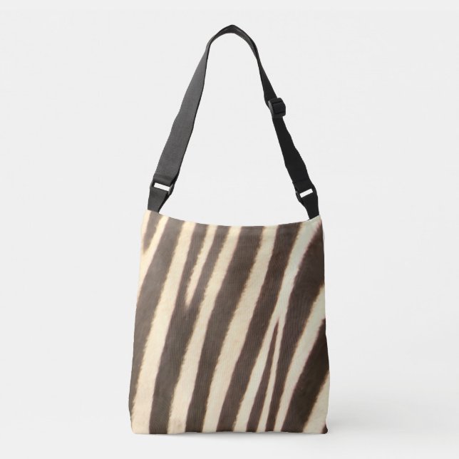 Zebra Print Crossbody Bag (Front)