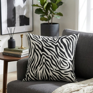 Zebra Print Cushion